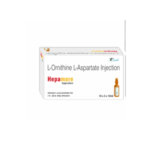 Hepamore L-Ornithine L-Aspartate Injection - Available in India