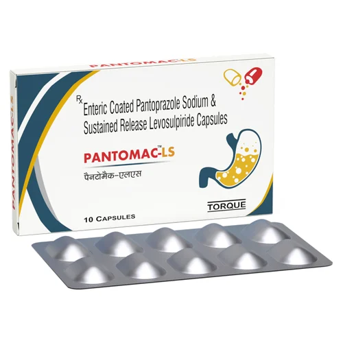 PANTOMAC-LS Enteric Coated Pantoprazole Sodium & Sustained Release Levosulpiride Capsules - Available in India