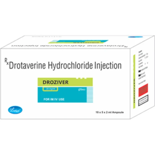 DROZIVER Drotaverine Hydrochloride Injection - Available in India