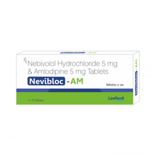 Nevibloc-AM Nebivolol Hydrochloride 5 mg & Amlodipine 5 mg Tablets - Available in India