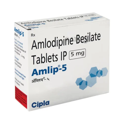 5 mg Amlip-5 Amlodipine Besilate IP Tablets - Available in India