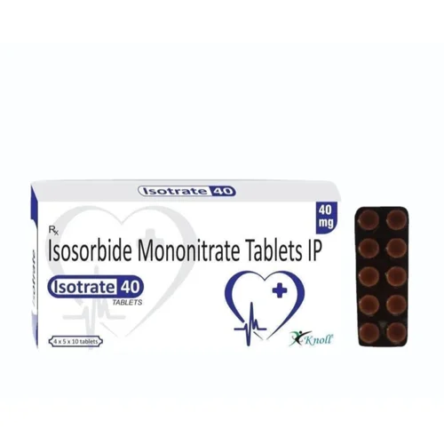 40 mg Isotrate 40 Isosorbide Mononitrate IP Tablets - Available in India