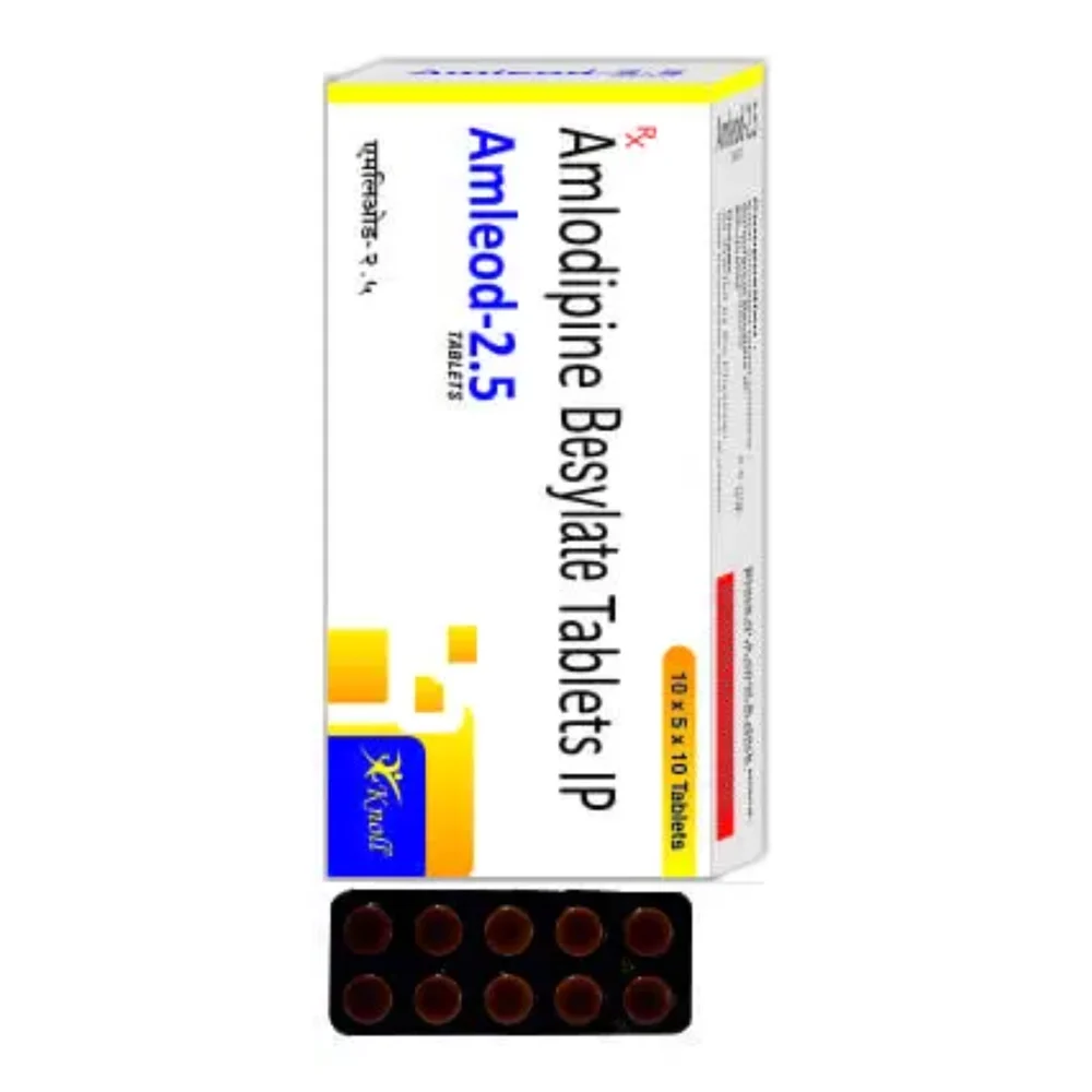 2.5 mg Amleod-2.5 Amlodipine Besylate IP Tablets - India