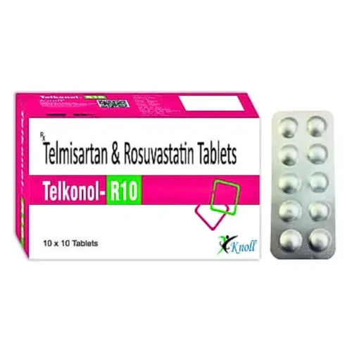 10 mg Telkonol-R10 Telmisartan & Rosuvastatin Tablets - Available in India