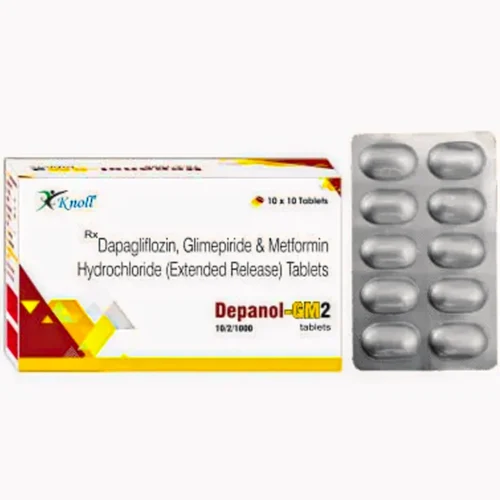 Depanol-GM2 Dapagliflozin, Glimepiride & Metformin Hydrochloride (Extended Release) Tablets - Available in India