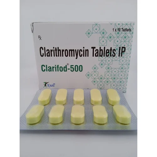 500 mg Clarifod-500 Clarithromycin IP Tablets - Available in India