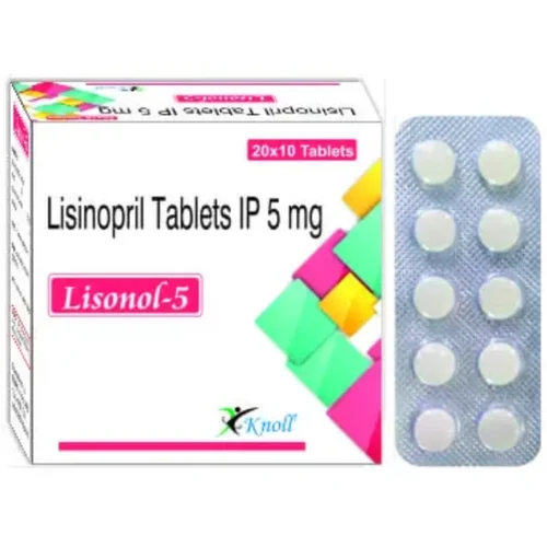 5 mg Lisonol-5 Lisinopril IP Tablets - Available in India