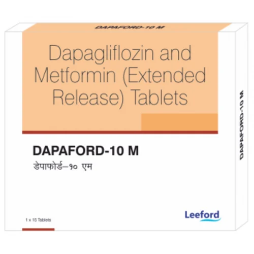 10 mg DAPAFORD-10 M Dapagliflozin and Metformin (Extended Release) Tablets - Available in India