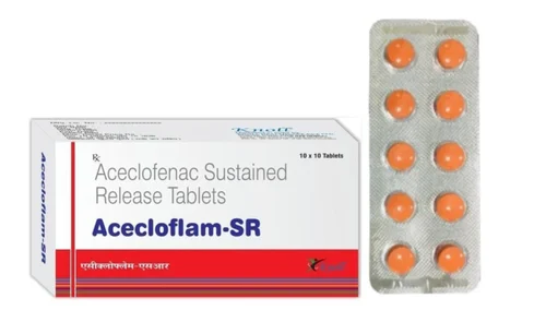 Acecloflam-SR Aceclofenac Sustained Release Tablets - Available in India
