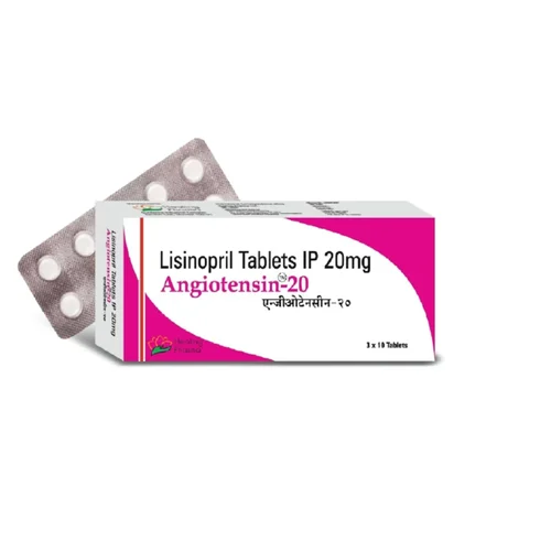 20 mg Angiotensin-20 Lisinopril IP Tablets - Available in India