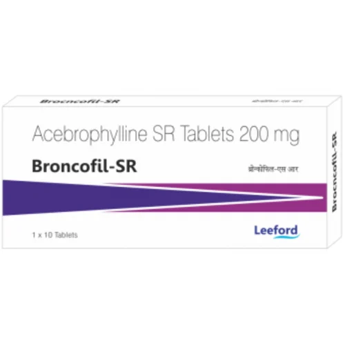 200 mg Broncofil-SR Acebrophylline SR Tablets - Available in India
