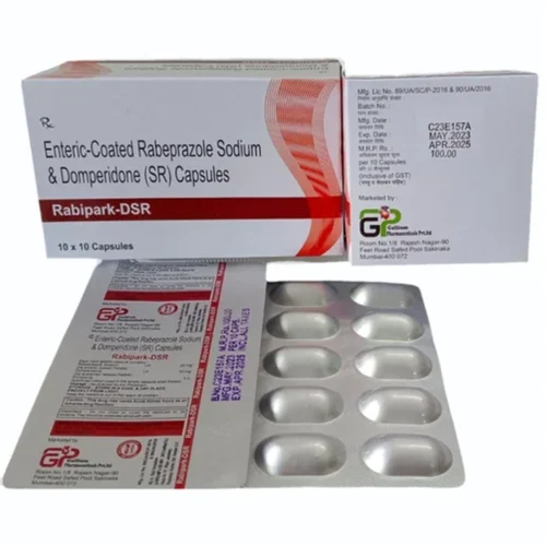 Rabipark-DSR Enteric-Coated Rabeprazole Sodium & Domperidone (SR) Capsules - Available in India