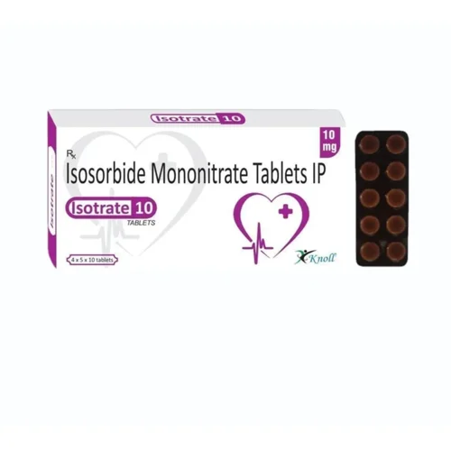 10 mg Isotrate 10 Isosorbide Mononitrate IP Tablets - Available in India