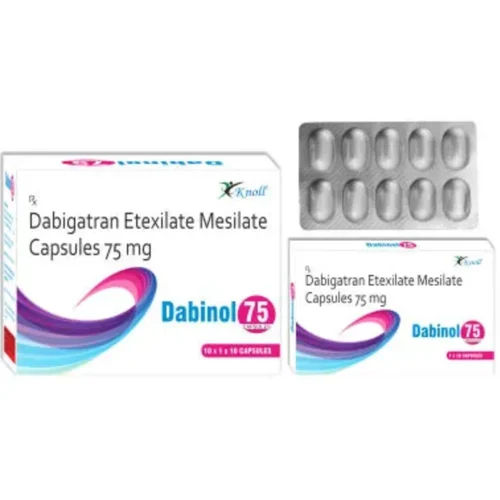 75 mg Dabinol 75 Dabigatran Etexilate Mesilate Capsules - Available in India