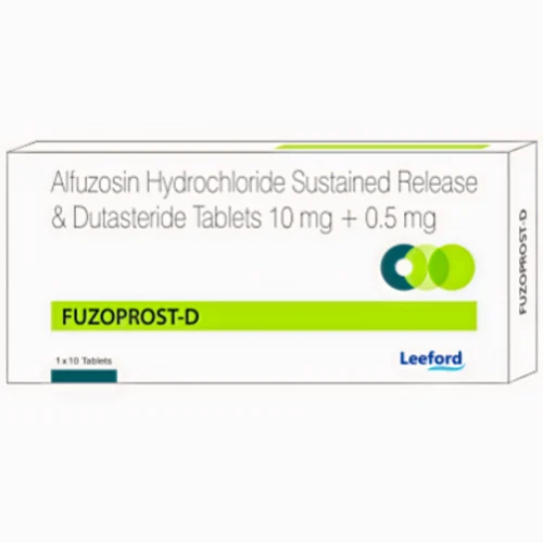 10 mg + 0.5 mg FUZOPROST-D Alfuzosin Hydrochloride Sustained Release & Dutasteride Tablets - Available in India