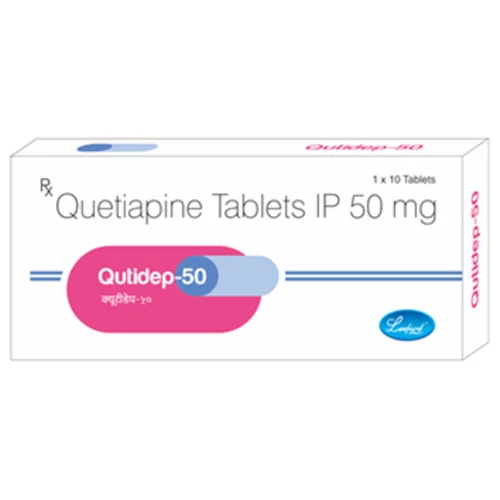 50 mg Qutidep-50 Quetiapine IP Tablets - Available in India