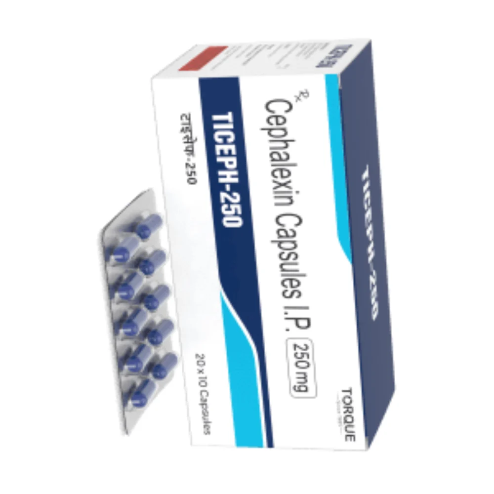 250 mg TICEPH-250 Cephalexin I.P. Capsules - Available in India
