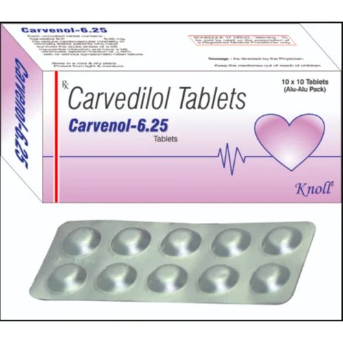 6.25 mg Carvenol-6.25 Carvedilol Tablets - Available in India
