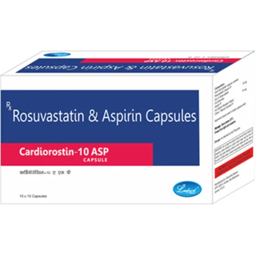 Cardiorostin-10 ASP Rosuvastatin & Aspirin Capsules - Available in India